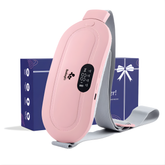 Period Pain Cramp Relief Belt - Portable Menstrual Heating Pad, Heated Belly Belt for Menstrual Cramp Relief with 4 Heat Levels and 3 Modes,