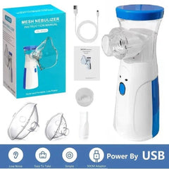 Mesh Portable Nebulizer/Inhaler With Mask For Kids & adults for Asthma & Cold Relief