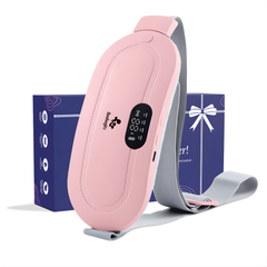 Period Pain Cramp Relief Belt - Portable Menstrual Heating Pad, Heated Belly Belt for Menstrual Cramp Relief with 4 Heat Levels and 3 Modes,