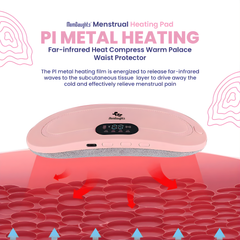 Period Pain Cramp Relief Belt - Portable Menstrual Heating Pad, Heated Belly Belt for Menstrual Cramp Relief with 4 Heat Levels and 3 Modes,