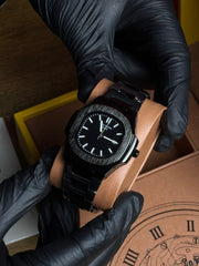 Patek Philippe Nautilus Black Dial Luxury Watch
