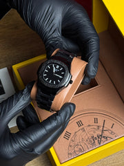 Patek Philippe Nautilus Black Dial Luxury Watch